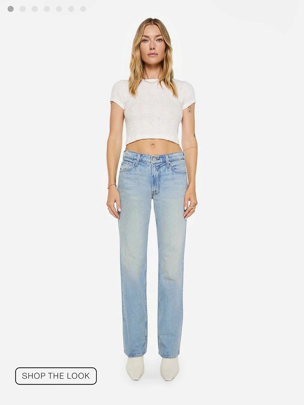 Mother Superior The Reifler Straight Leg Blue Jeans Size 27” wash “Daydreamer”